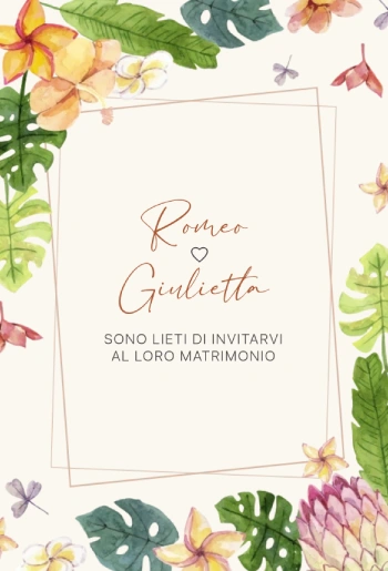 tema partecipazione tropical-watercolor